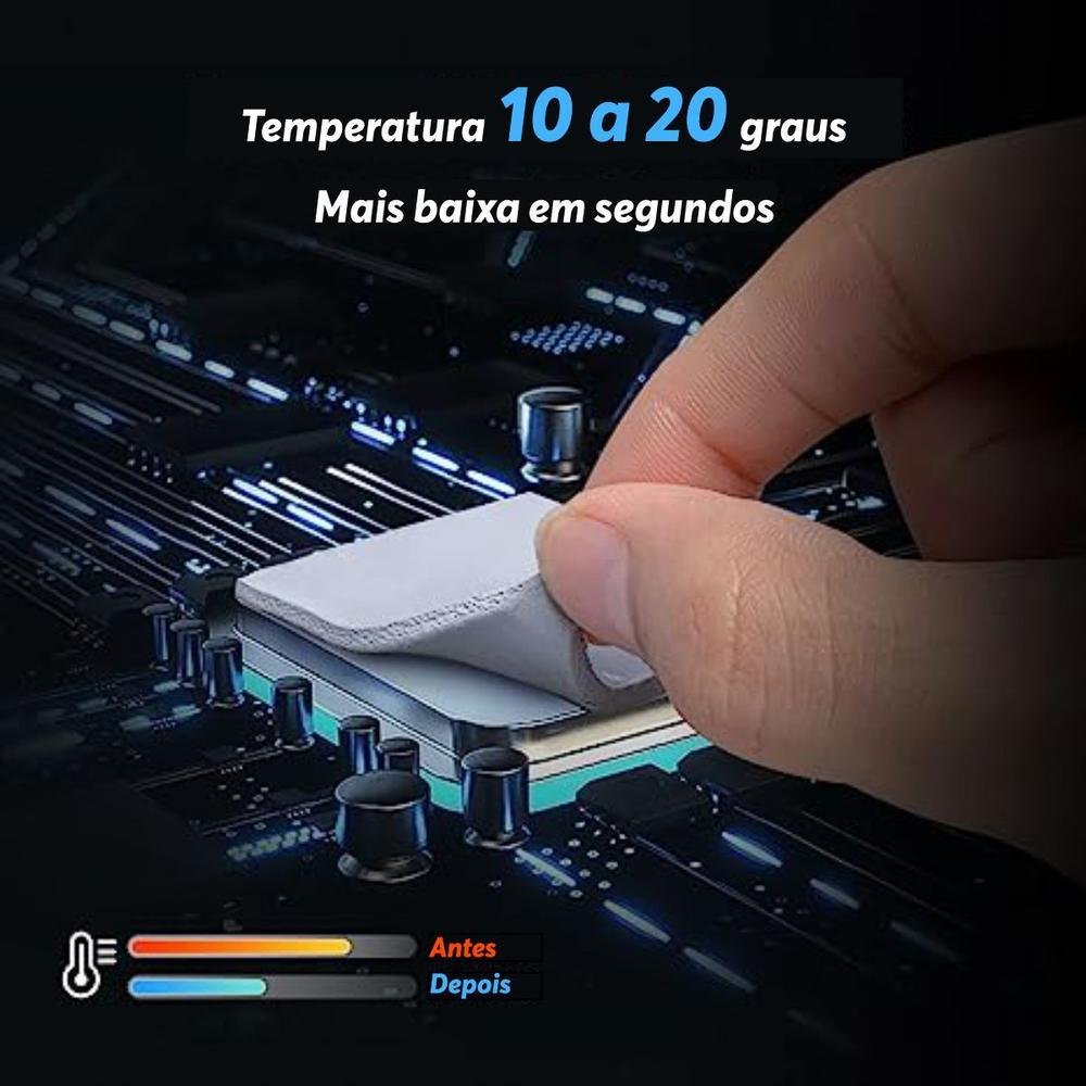 Thermal Pad 14.8 W/mk, 85mm x 45mm x 2.5mm, Almofada Térmica Placa de Vídeo GPU RX RTX GTX, Alta Performance e Temperatura 6