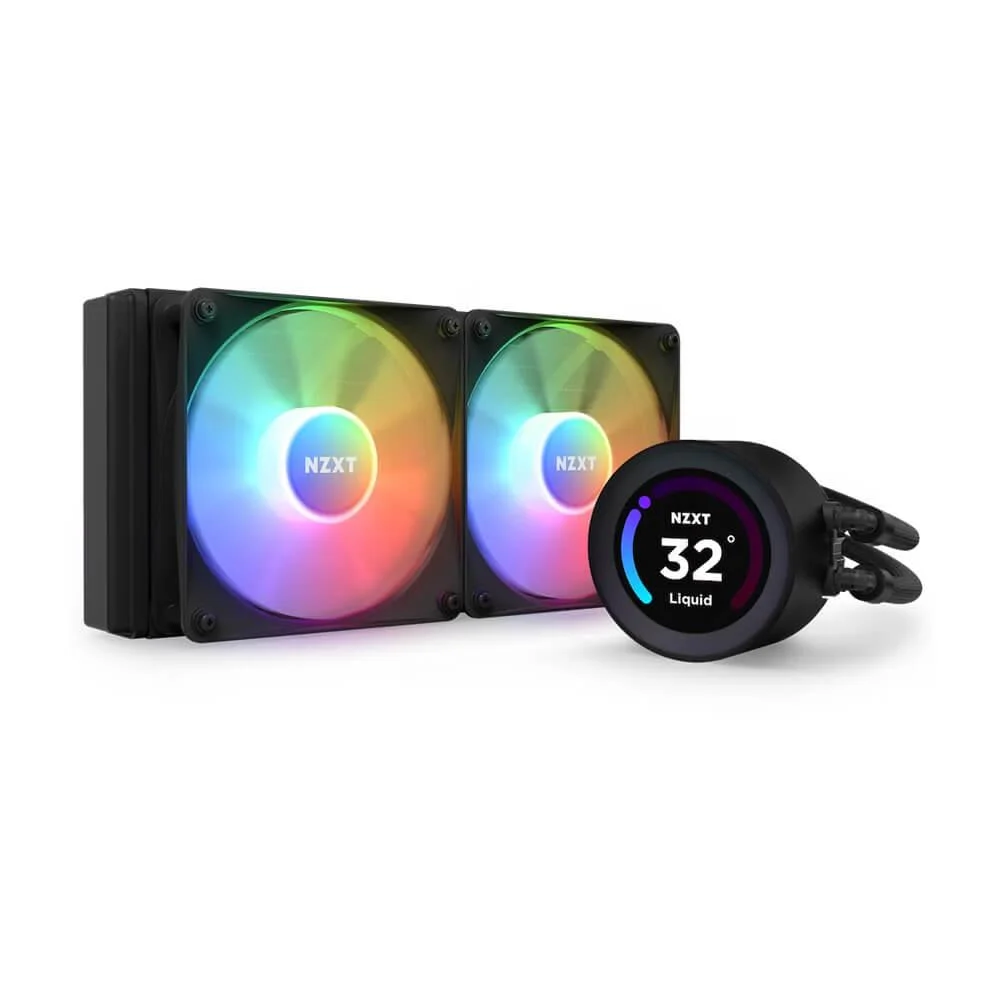 Water Cooler Nzxt Kraken Elite 240 Argb, Com Display LCD, Intel e AMD, 240mm, Preto Water Cooler Nzxt Kraken Elite 240 Argb, Com Display LCD, Intel e AMD, 240mm, Preto
