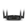 Roteador Mercusys, Mr60x, Ax1500, Gigabit 10/100/1000, 1201 Mbps + 300 Mbps, Dual Band, 4 antenas, Wi-fi 6, Preto