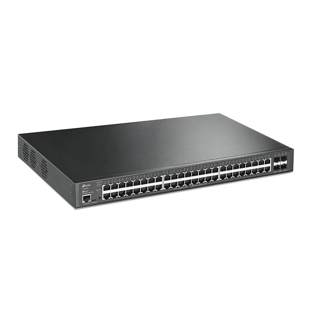 Imagem 3 de 3 do produto Switch  Jetstream 10/100/1000Mbps, Gigabit Poe+, 48 Portas, 4 Slots Sfp+  -  10getl-sg3452xp