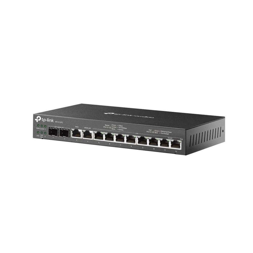 Imagem 3 de 5 do produto Roteador Tp-Link Gigabit, VPN, Omada 3 Em 1 - Er7212pc