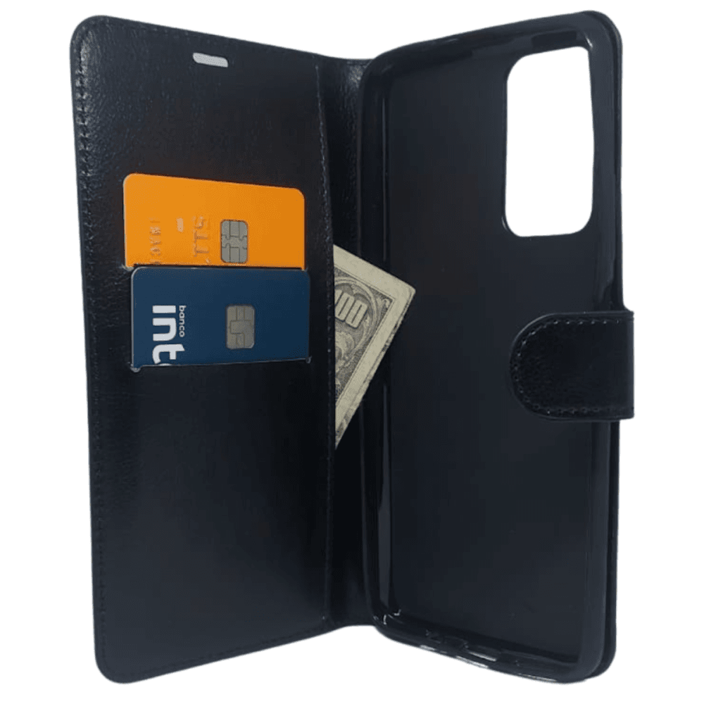 Capa Carteira Para Xiaomi Redmi Note 12, Poco X5 (tela De 6.67) - Preta