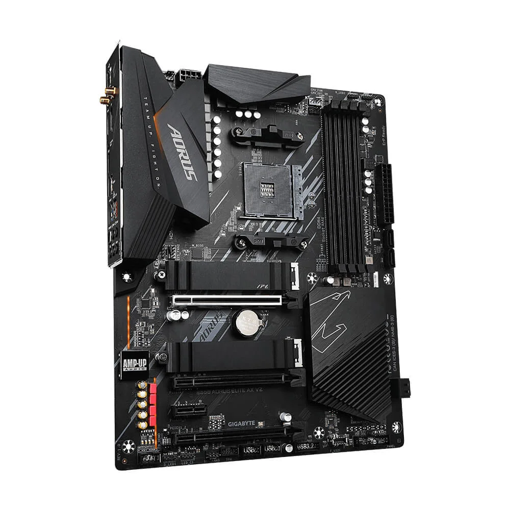 Placa-Mãe Gigabyte B550 Aorus Elite Ax V2, Chipset B550, AMD Am4, Atx, DDR4, 9mb55aew2-00-10 5