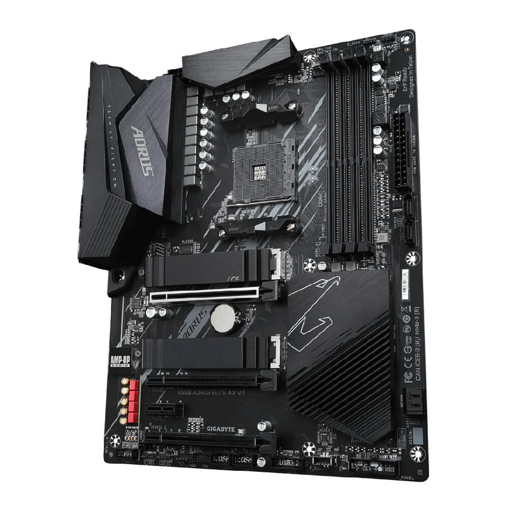 Placa-Mãe Gigabyte B550 Aorus Elite Ax V2, Chipset B550, AMD Am4, Atx, DDR4, 9mb55aew2-00-10 8
