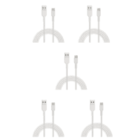 Kit 5 Cabo De Dados E Carregamento, Micro USB V8, 2M