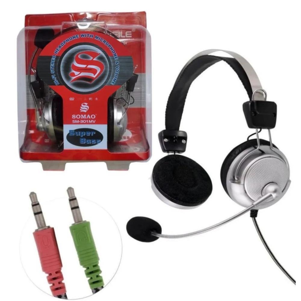 Imagem 2 de 2 do produto Fone De Ouvido Gamer Master Headset, Com Microfone - Hl301mv