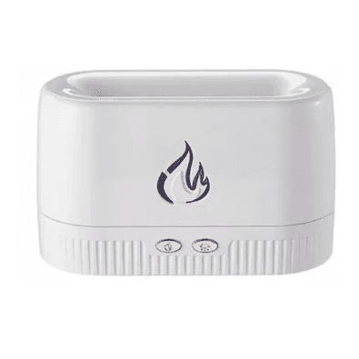 Umidificador e Aromatizador Bm Um607, De Névoa, Efeito Chamas, Silencioso, Bivolt, Branco