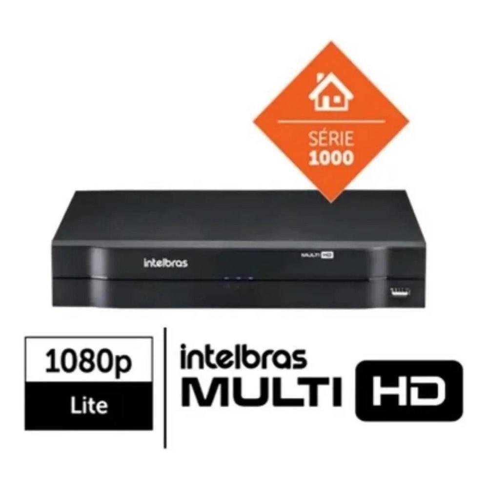 Kit 5 Cameras Seguranca Intelbras 1120b Externa, DVR 8 Canais