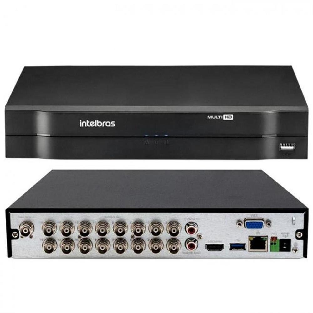 Imagem 2 de 5 do produto Kit 16 Câmeras Intelbras Multi Hd 1120b, DVR 16 Canais, S/ Hd