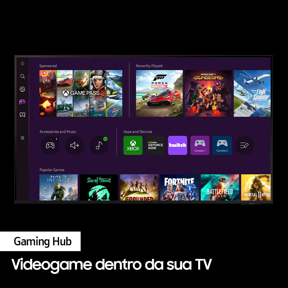 Imagem 4 de 5 do produto Smart TV Samsung 75 Polegadas, Qled, 4K, Modo Game, Processador IA, Som Em Movimento Virtual, Preto - 75q70c