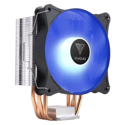 Cooler FAN Gamdias Boreas E1-410, 120mm, LED Azul - Preto