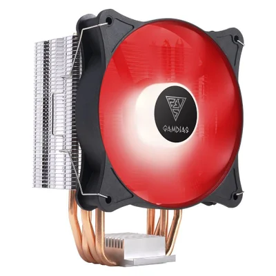 Cooler FAN Gamdias Boreas E1-410, 120mm, LED Vermelho - Preto
