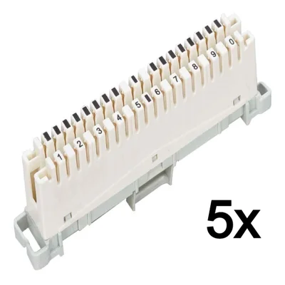 5x Bloco M10 Engate Rápido D Corte Bargoa, 10 Pares - Telefonia