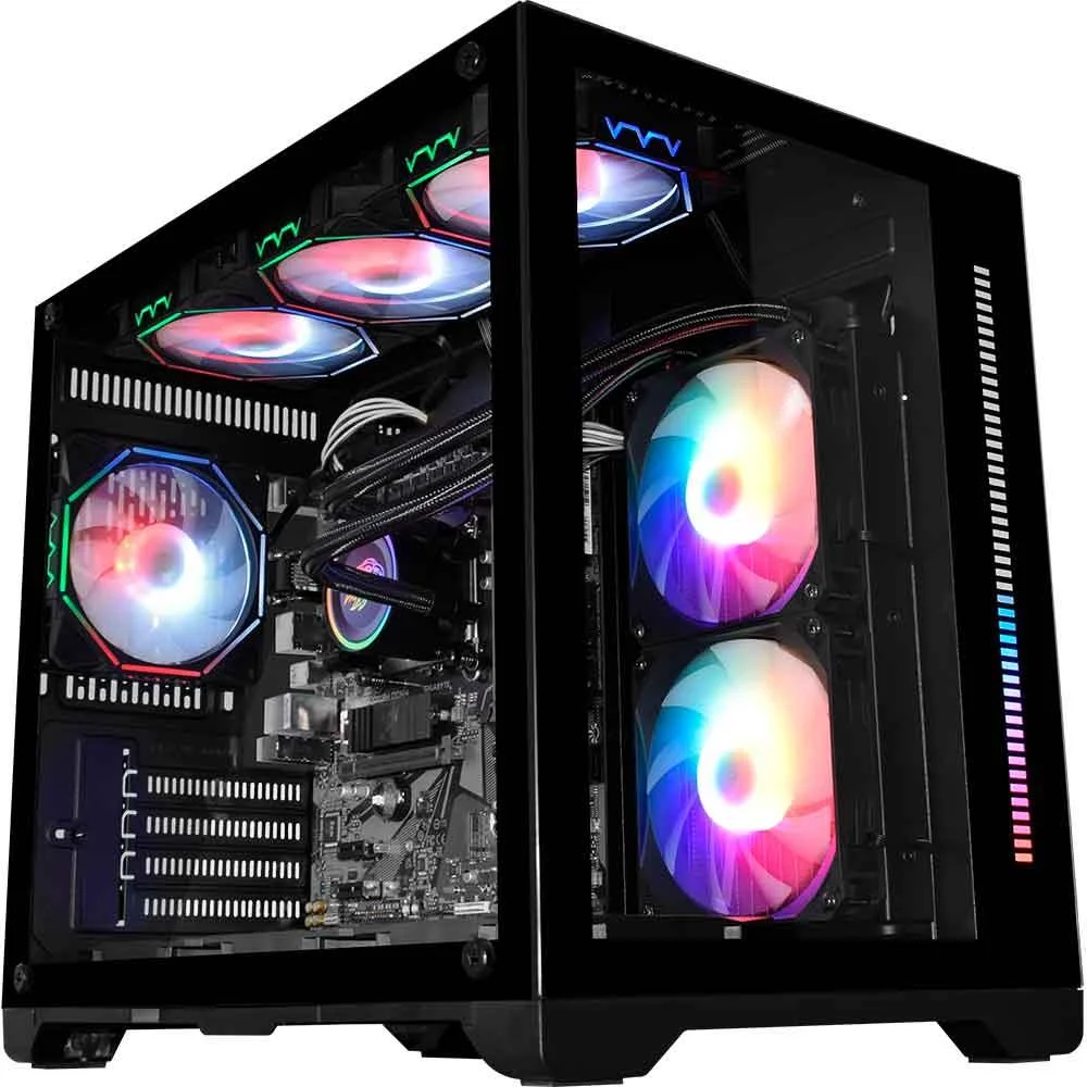 Gabinete Gamer Spacex 412a Open Frame S Fan KaBuM