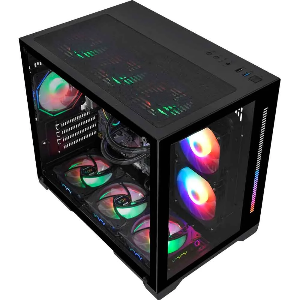 Gabinete Gamer Spacex 412a Open Frame S Fan KaBuM