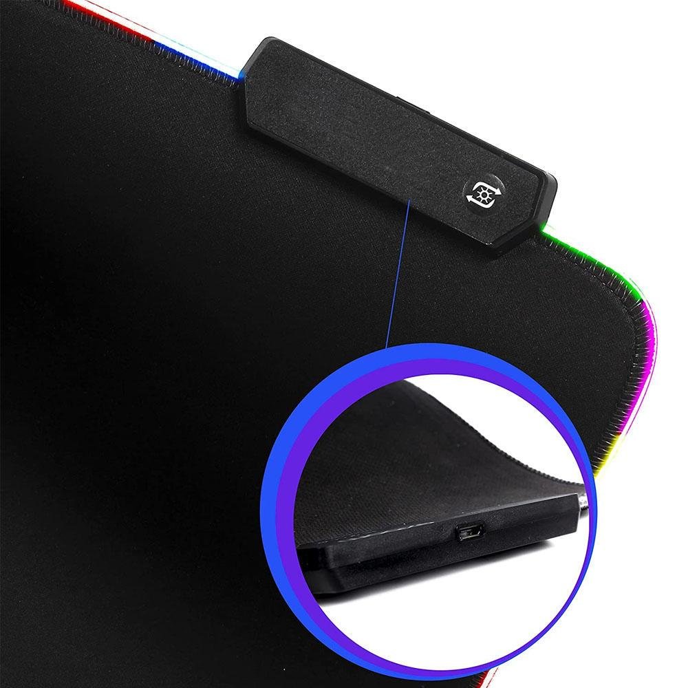 Imagem 4 de 4 do produto Mouse Pad RGB, Para Jogos - Tapete De Mouse Grande De LED