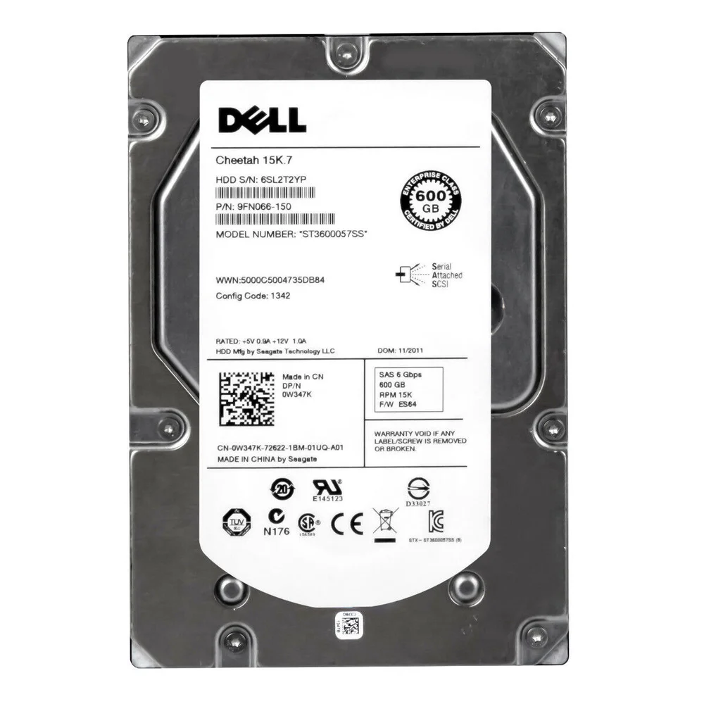 HD Dell Sas 600GB 35 15k7 KaBuM