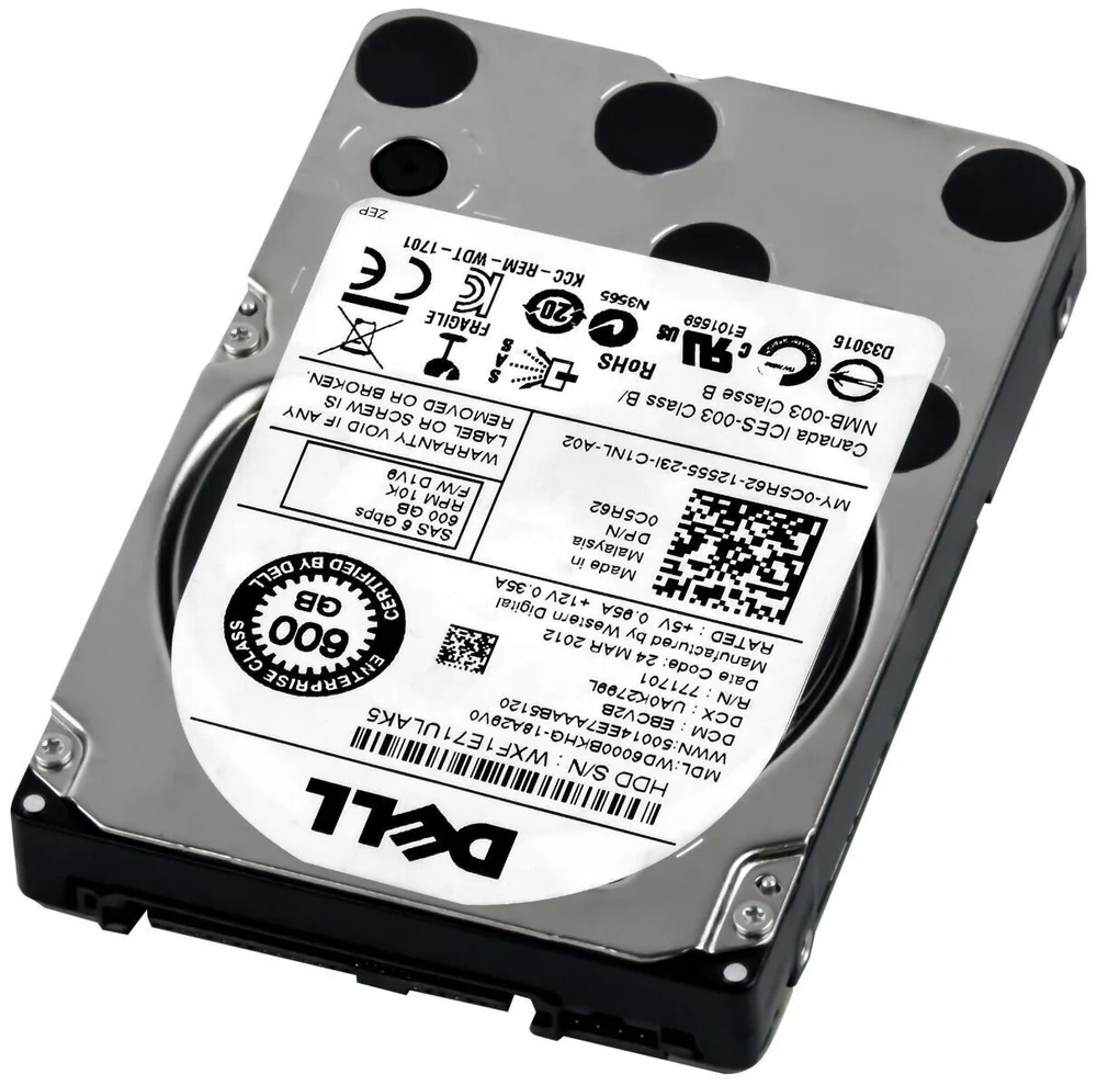 HD Dell, 600GB, Sas 2.5, 0c5r62, C5r62, Wd6000bkhg, 10000u/min 32mb Sas-2 HD Dell, 600GB, Sas 2.5, 0c5r62, C5r62, Wd6000bkhg, 10000u/min 32mb Sas-2