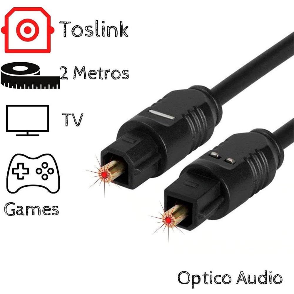 Imagem 4 de 4 do produto Cabo De Áudio Óptico Digital Toslink, 2M