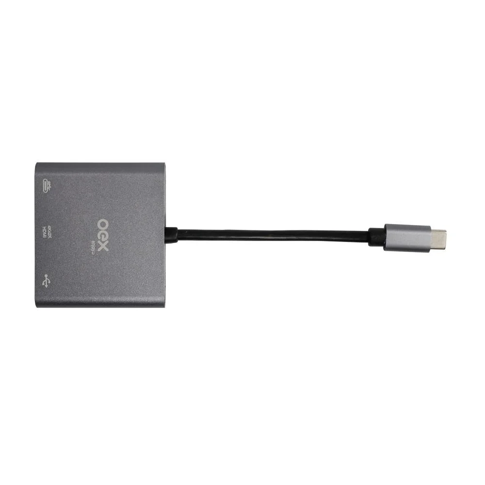 Imagem 2 de 4 do produto Conversor USB-C Para HDMI, 3 Em 1, Oex - Ad401