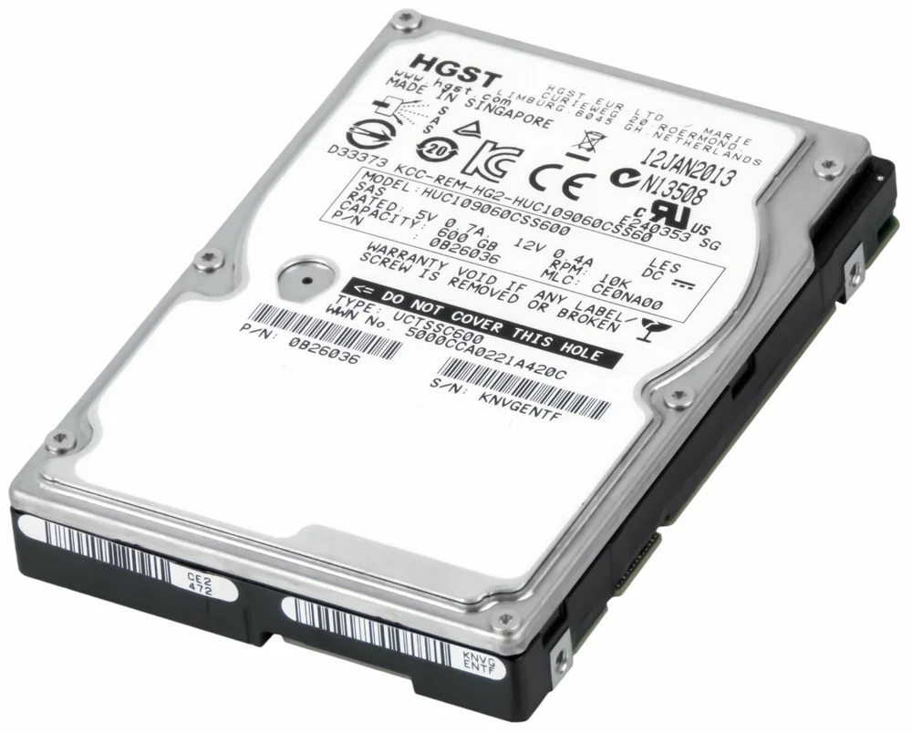 HD Hgst 600GB Sas 25 10k KaBuM