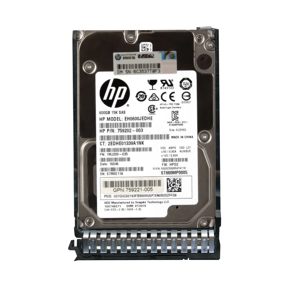 HD Sas Hp 600GB 15k Sas 25 Eh0600jedhe KaBuM