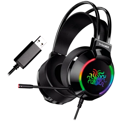 Headset Gamer 5+, RGB, 7.1 USB, Plug And Play - W5-2000