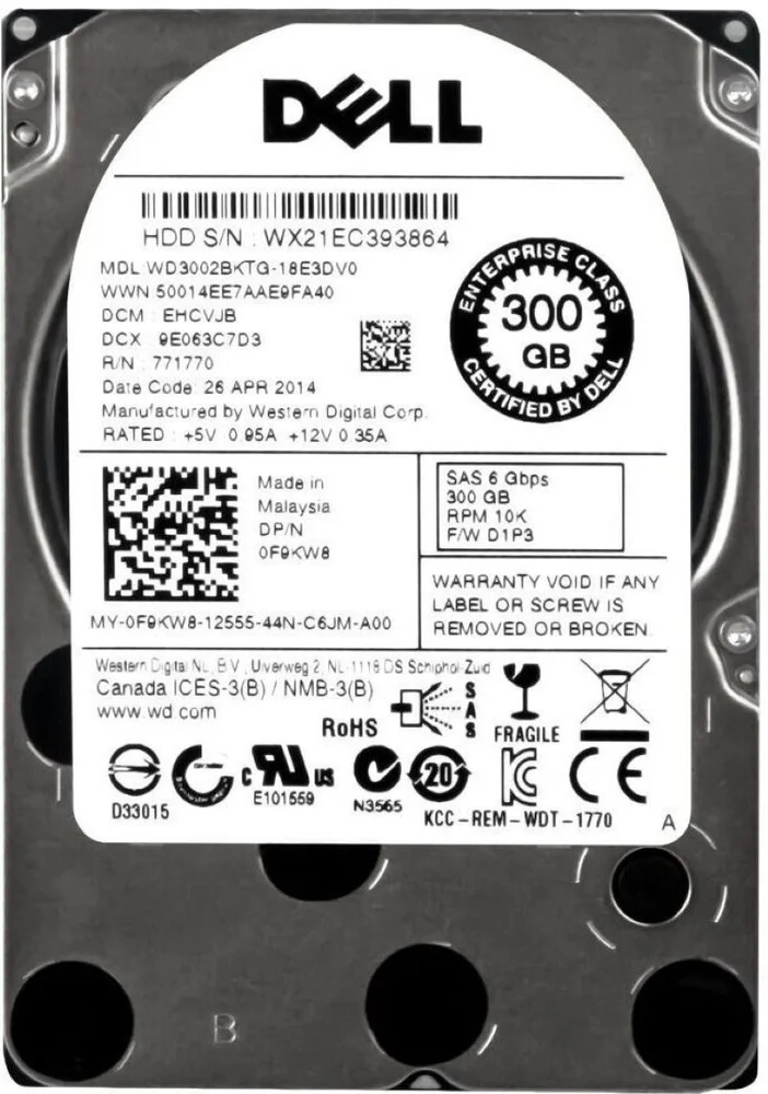 HD Sas Dell, 300GB, 2.5, 0f9kw8, F9kw8, Wd3002bktg, 32mb HD Sas Dell, 300GB, 2.5, 0f9kw8, F9kw8, Wd3002bktg, 32mb