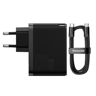 Carregador USB Tipo-C Baseus 5 Gan 5 Pro Eu - Preto