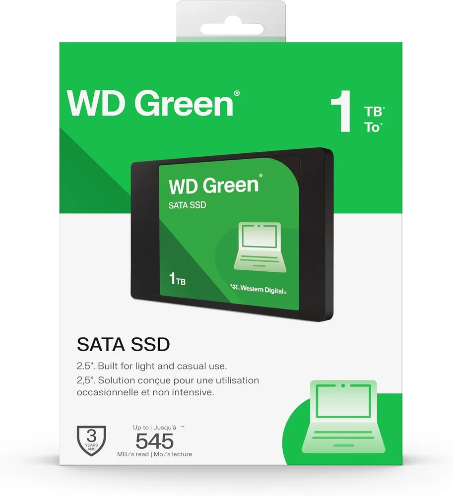 SSD WD Green,1tb 2.5 Polegadas Int Sata 3 - Wds100t3g0a