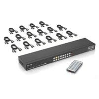 Switch 16 Portas Kvm 4k HDMIUSB 3480x2160 KaBuM