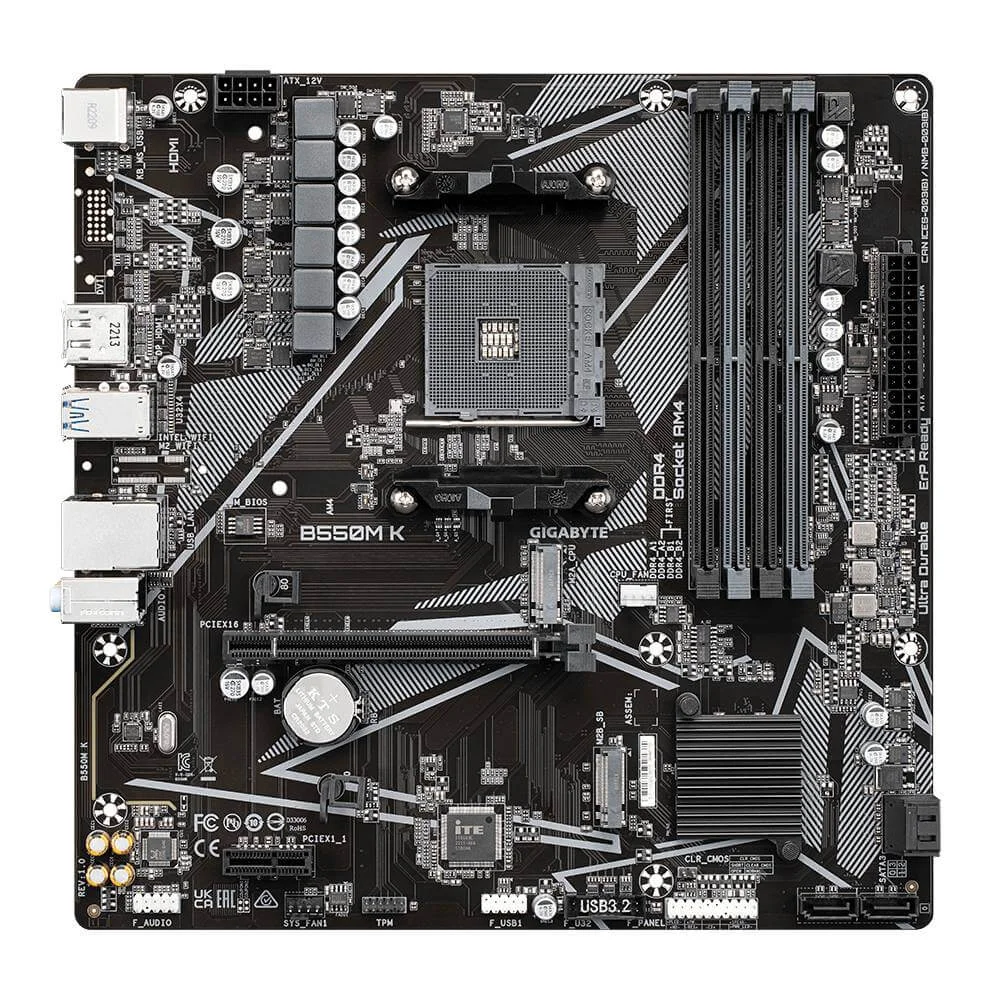Gigabyte B550M K+Ryzen 7 PRO 4750Gなど Placa Me Gigabyte B550m K Ultra Durable KaBuM