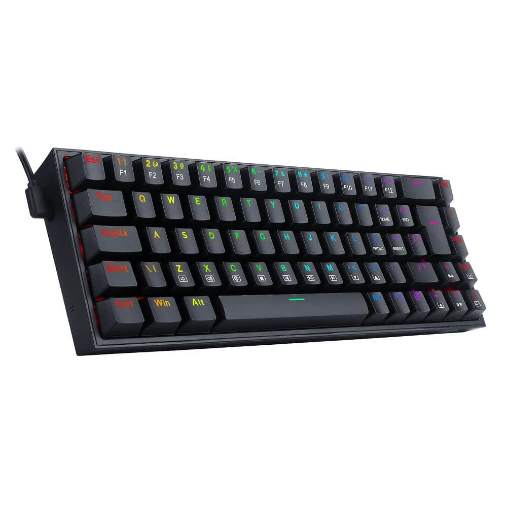 Imagem 5 de 5 do produto Teclado Gamer Redragon Castor Rgb K631 Switch Brown Abnt2 - Preto