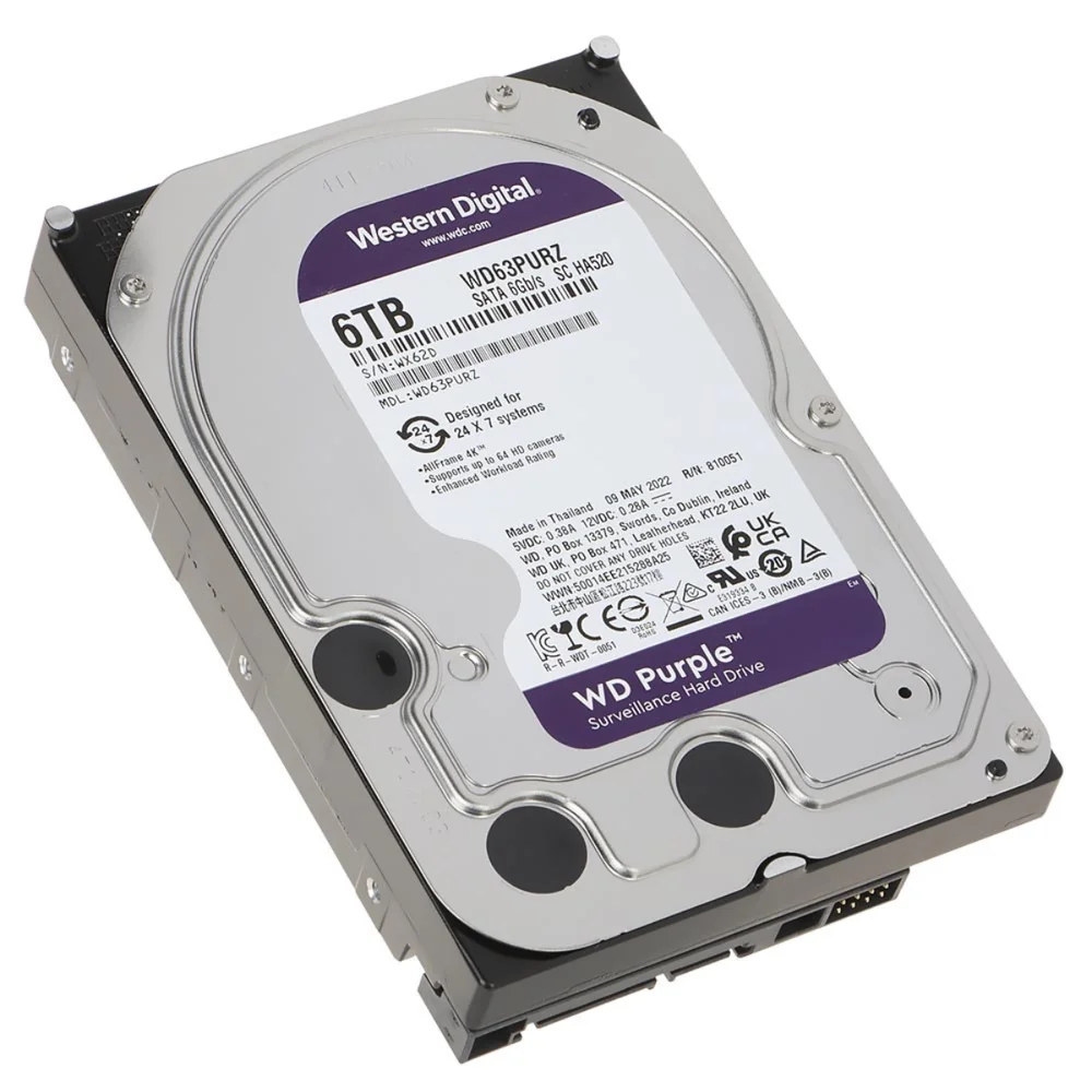 HD Wd Purple Surveillance 6TB KaBuM