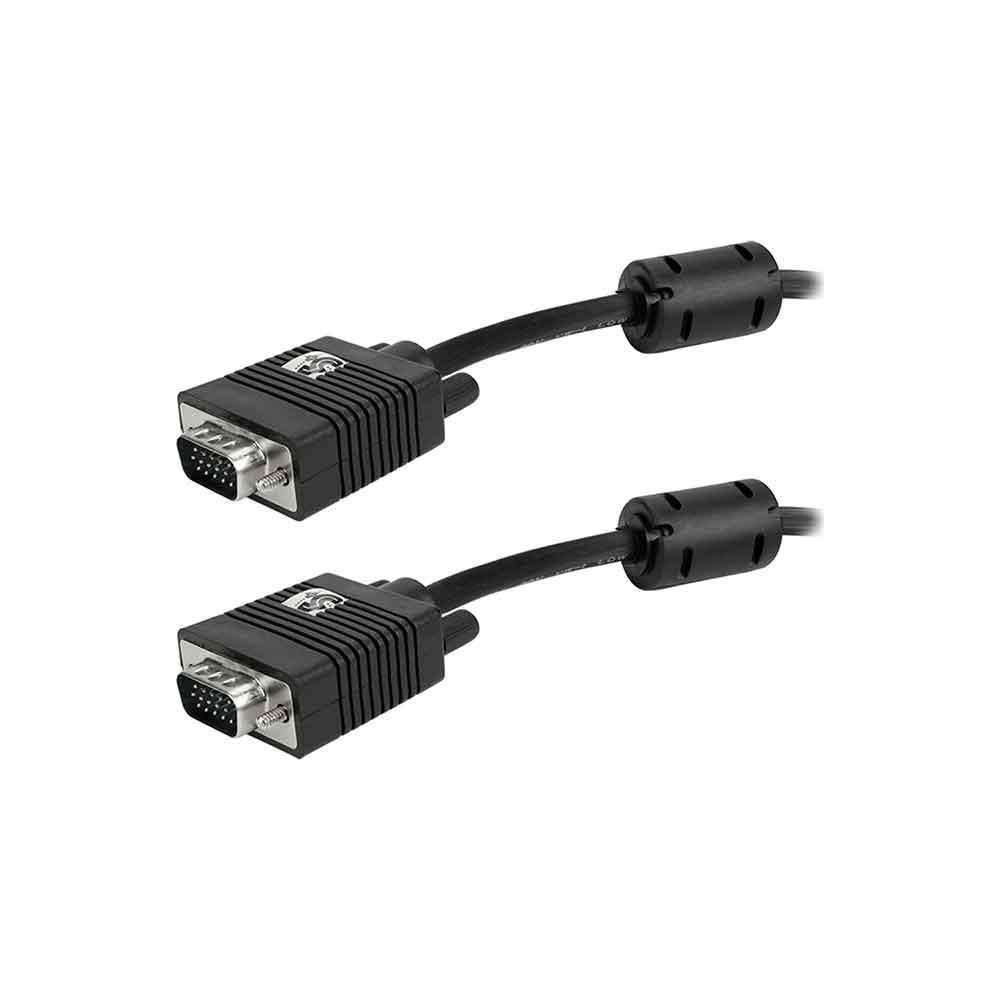 Imagem 3 de 5 do produto Cabo Santana VGA Macho + VGA Macho - C/ Filtro, Preto, 5m - 018-9574