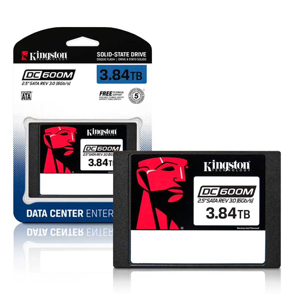 Imagem 3 de 4 do produto SSD Kingston Dc600m, 3.8TB, Sata 3, 2.5 Polegadas, Data Center - SEDC600M/3840G