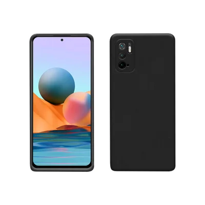 Capa Protetora De Silicone, Para Redmi Note 10 5G / Poco M3 Pro, Preto, U