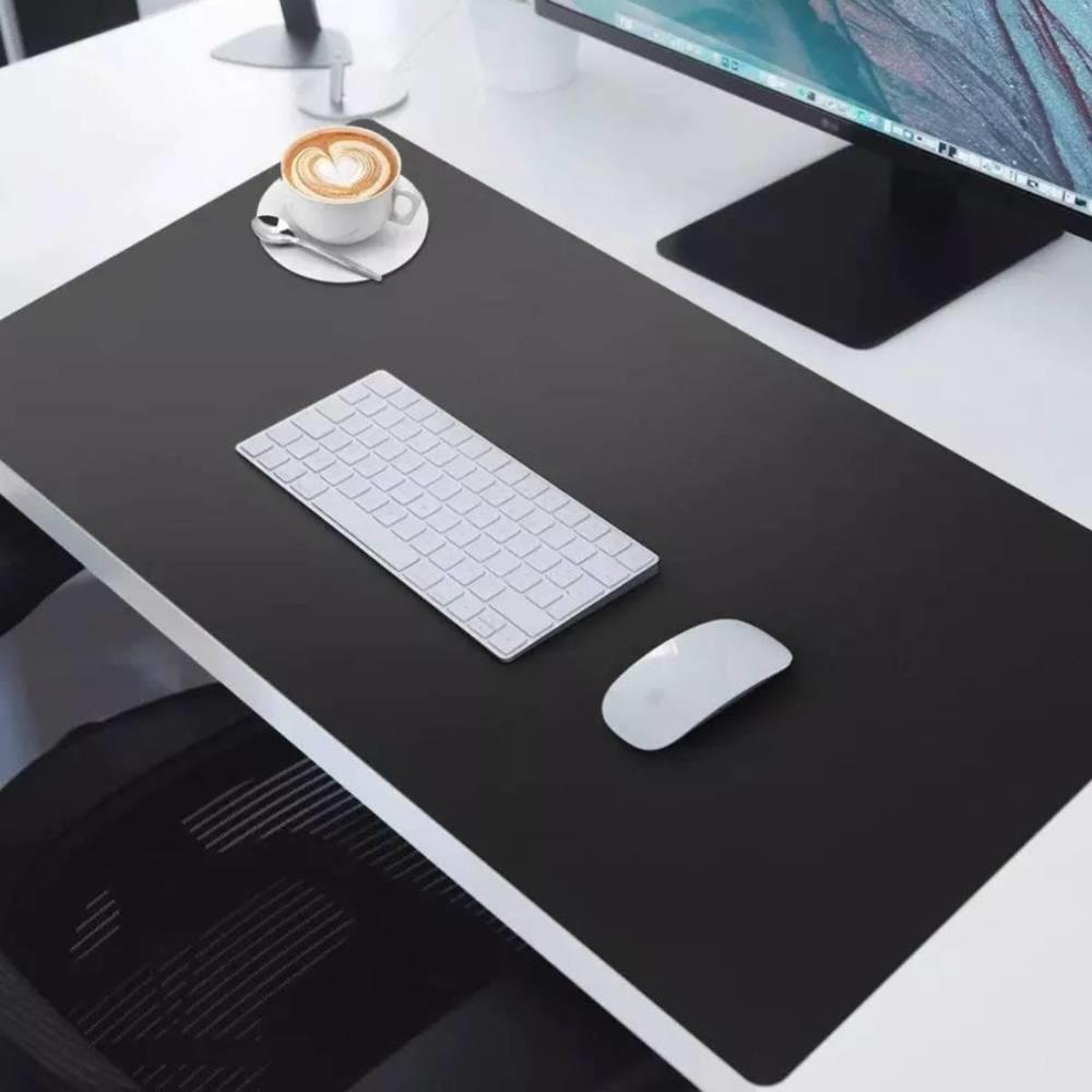 Imagem 3 de 5 do produto Mouse Pad M3m Grande, Desk Pad, Tapete De Mesa Gamer Office, Fácil Deslize, Antiderrapante, 90x40cm, Preto