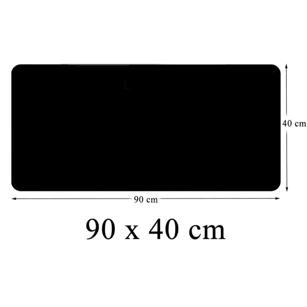 Imagem 5 de 5 do produto Mouse Pad M3m Grande, Desk Pad, Tapete De Mesa Gamer Office, Fácil Deslize, Antiderrapante, 90x40cm, Preto