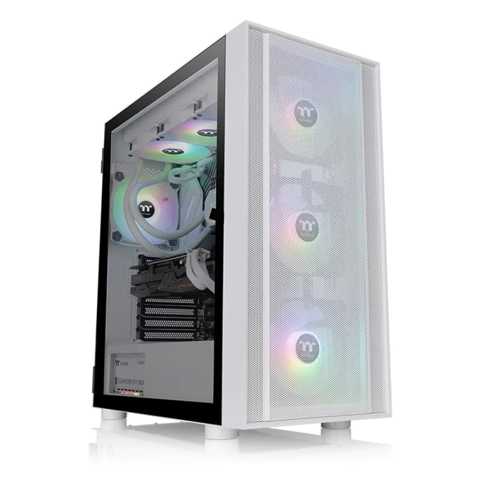 Gabinete Thermaltake Tt H570 Tg Snow, Mid-tower 3argb, 120mm - Ca-1t9-00m6wn-01