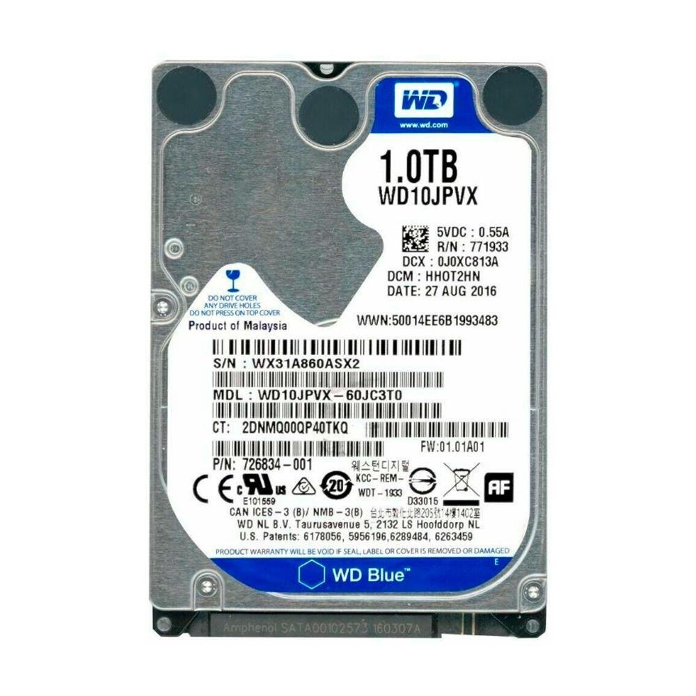 HD Western Digital 1TB Notebook Wd10jpvt KaBuM