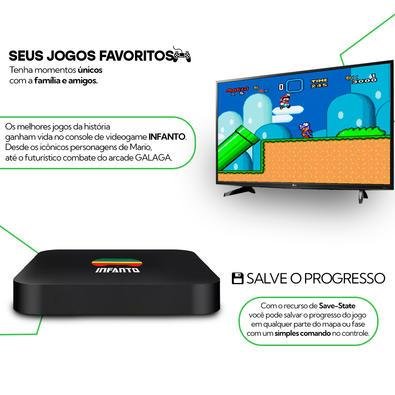 Vídeo Game Retro Tv Box 20 Mil Jogos Clássicos Antigos Mario