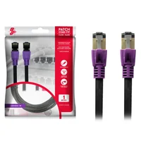 Cabo Patch Info Patch Cord, Cat8 Ftp, 2000 Mhz / 40 Gbps - 1m - Roxo