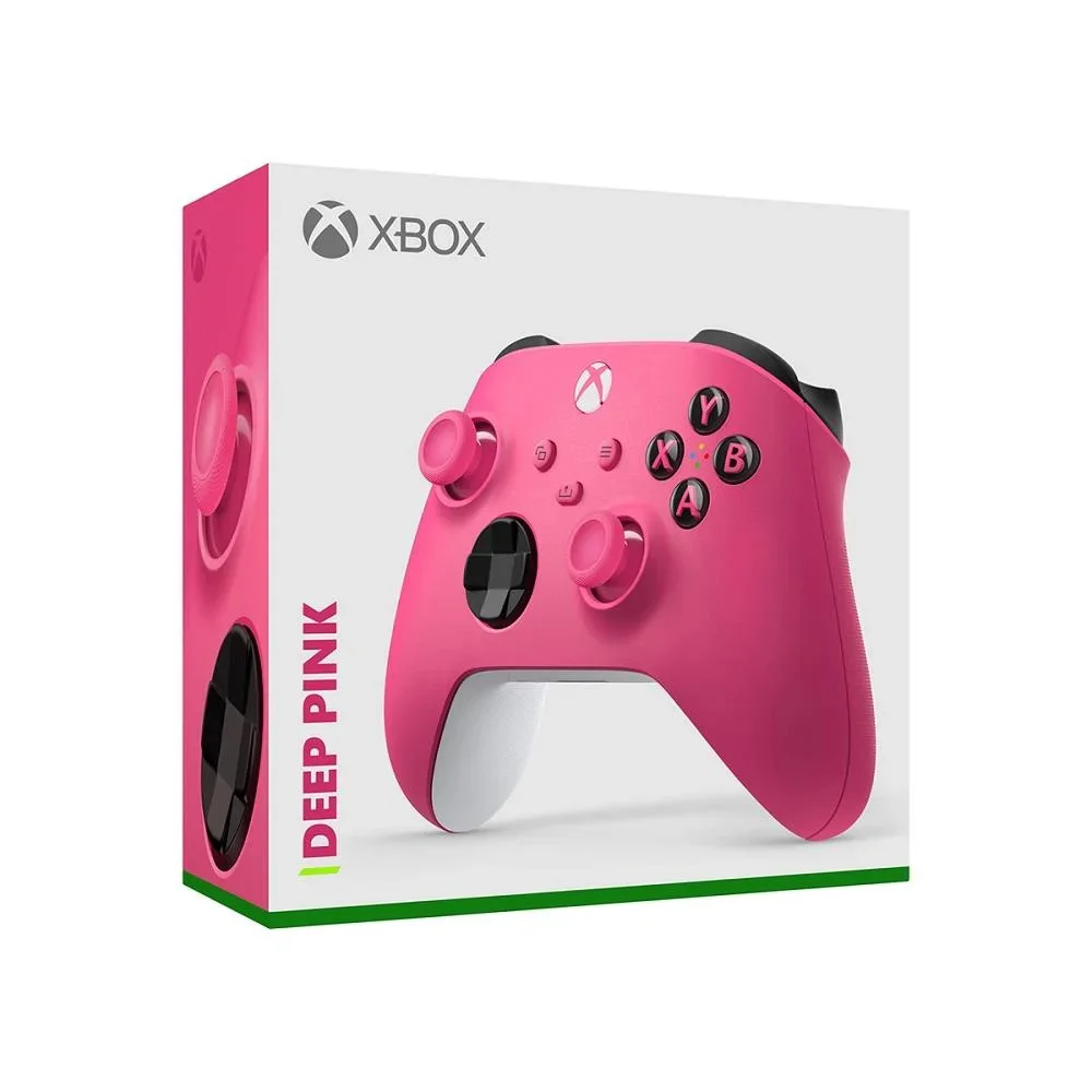Imagem 2 de 5 do produto Controle Microsoft Sem Fio, Bluetooth, Plug P2, Edição Especial Deep Pink - Xbox Series X / S, One, Windows 10, Android E Ios