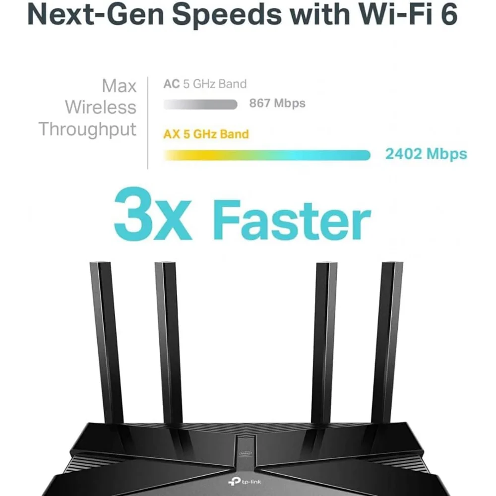 Roteador TpLink Archer Ax50 Giga Ax3000 KaBuM