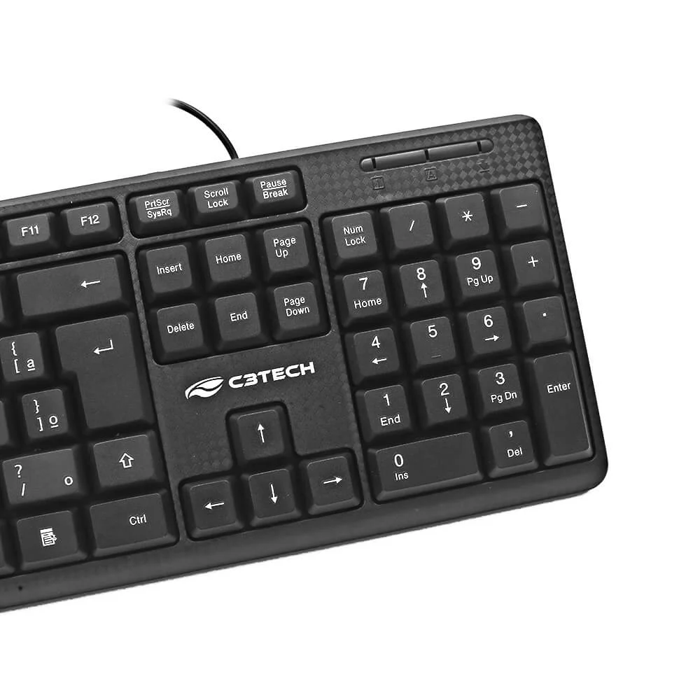 Imagem 5 de 5 do produto Teclado C3tech Kb-14bk Usb C/fio - Preto