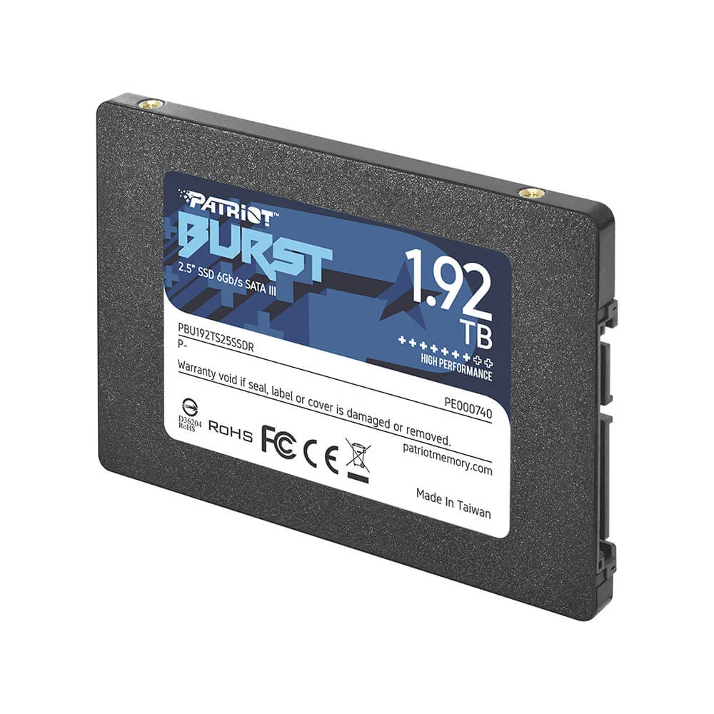 Imagem 2 de 4 do produto SSD Patriot 1,92Tb, Sata3, 2.5, Burst Elite, Pbe192ts25ssdr