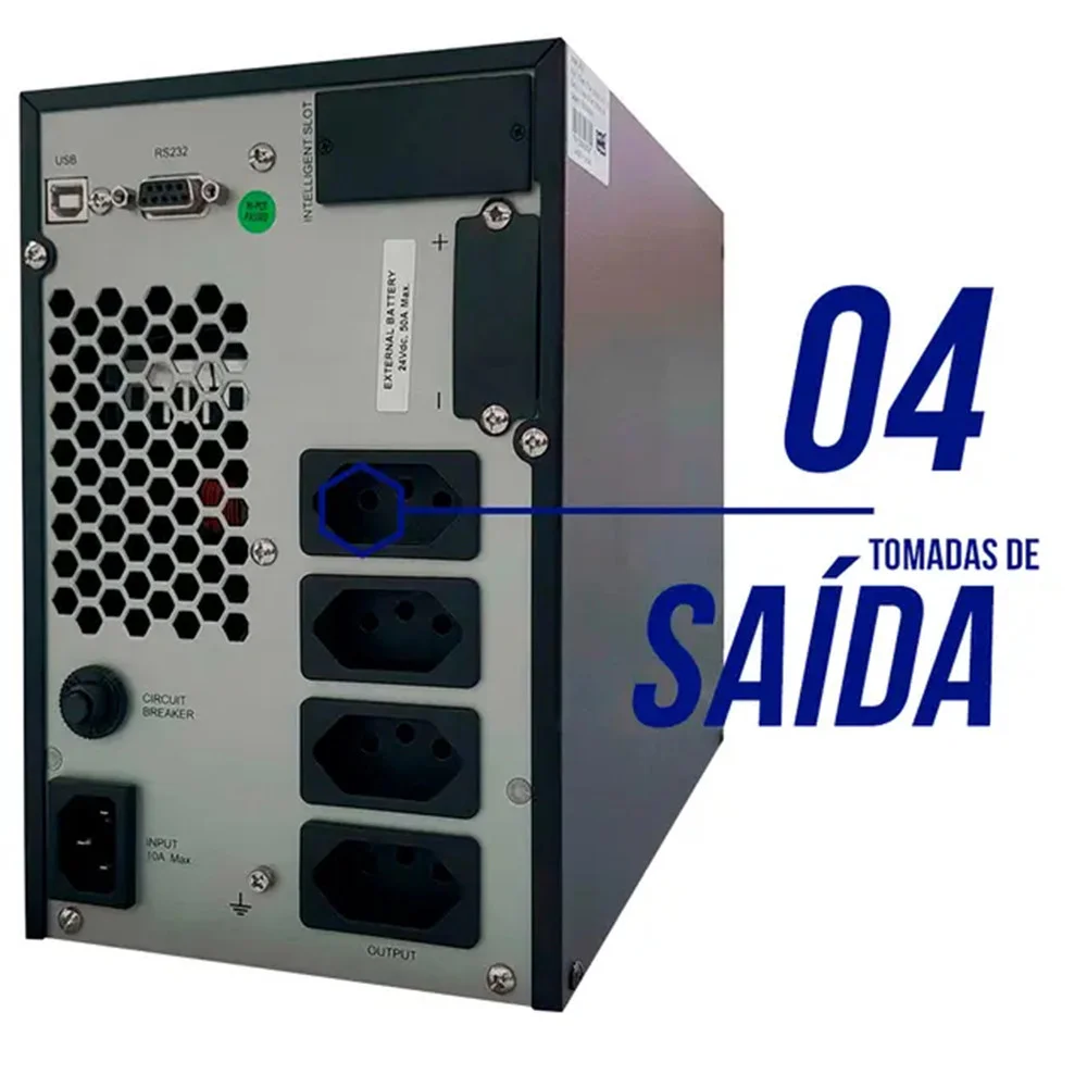 Nobreak Ts Shara UPS Senno VT, 1000VA, 900W, USB, Mono/220/220V - 6870 Nobreak Ts Shara UPS Senno VT, 1000VA, 900W, USB, Mono/220/220V - 6870