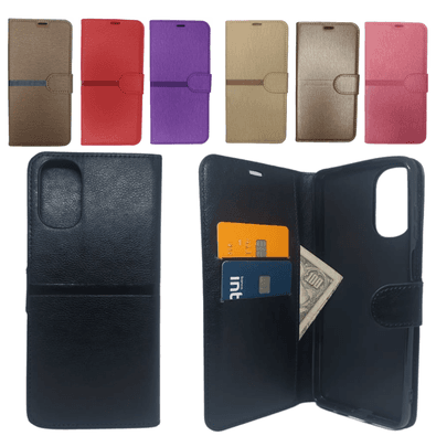 Capa Carteira Para Motorola Moto E32 (tela De 6.5) - Roxa — foto 3