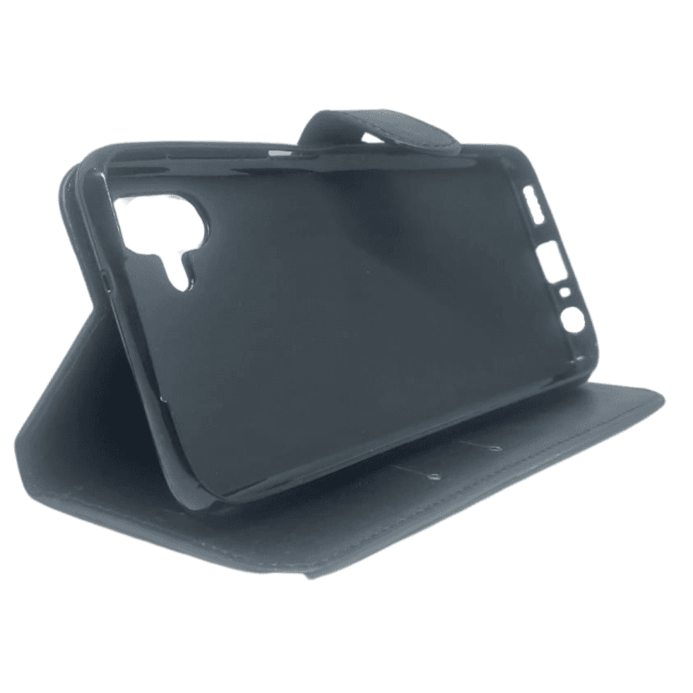 Capa Carteira Para Samsung A04 (tela De 6.5) - Preta